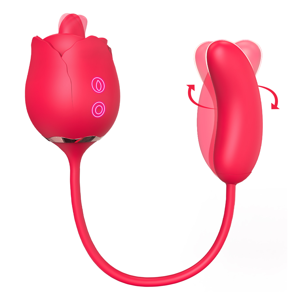 舌舔震动吮吸玫瑰花【S538-8】成人用品工厂跨境电商货源